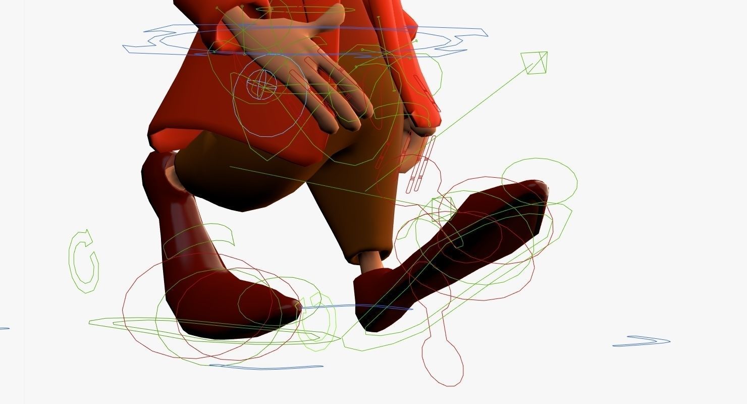 Mad Hare Rigged Low-poly 3D model_8