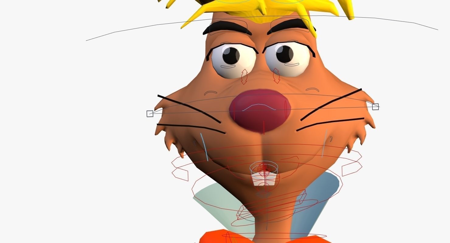 Mad Hare Rigged Low-poly 3D model_7