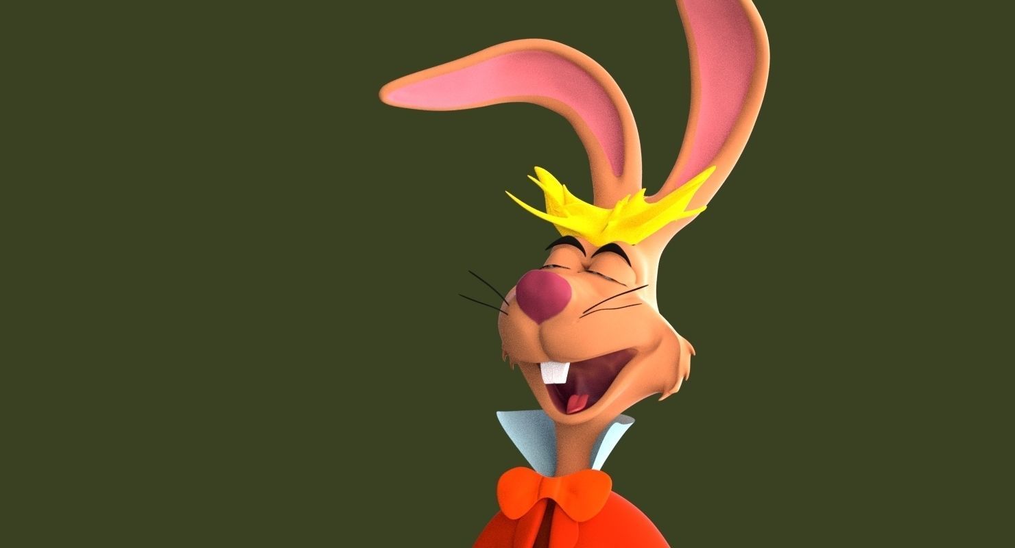 Mad Hare Rigged Low-poly 3D model_21