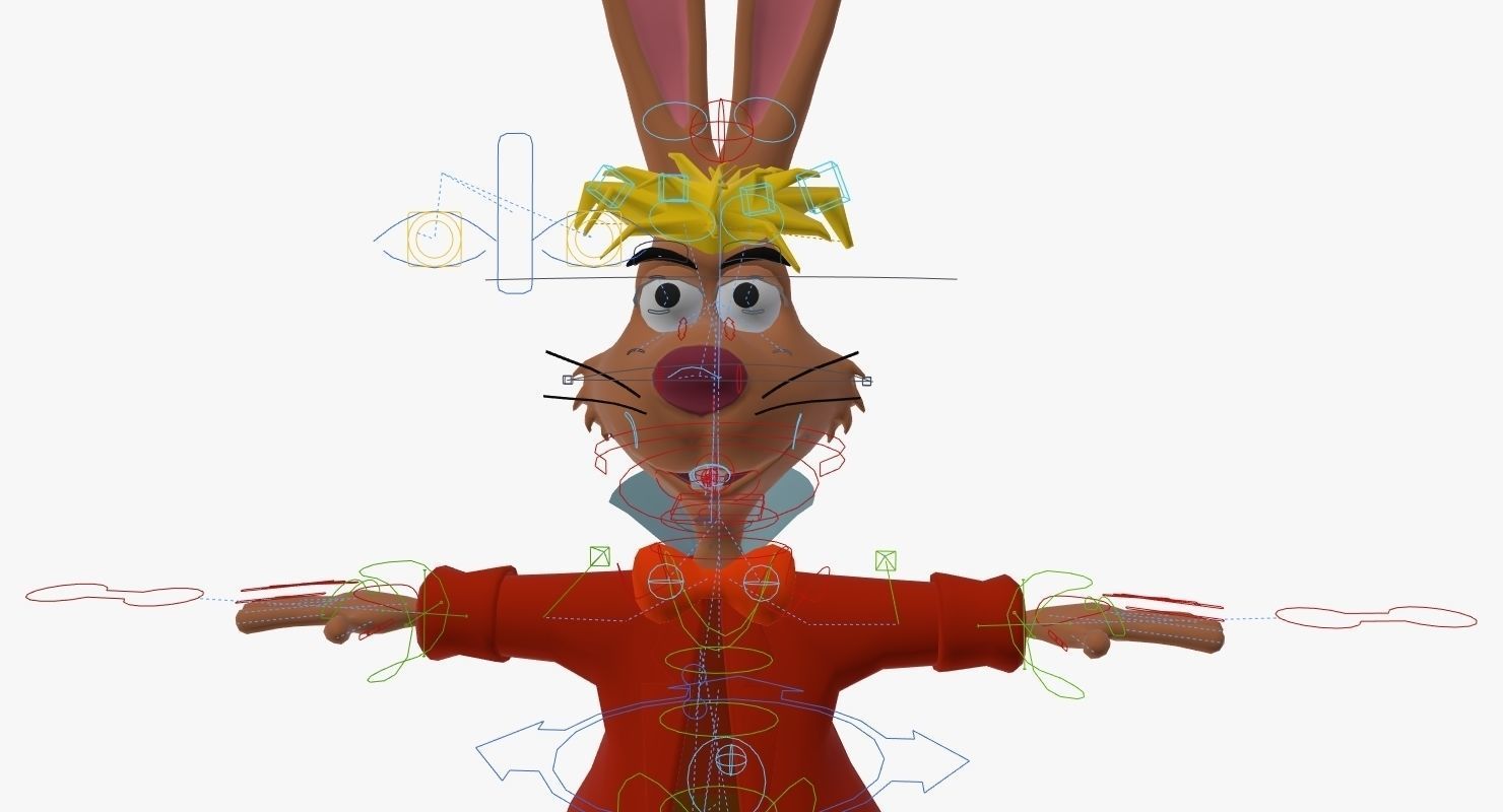 Mad Hare Rigged Low-poly 3D model_4
