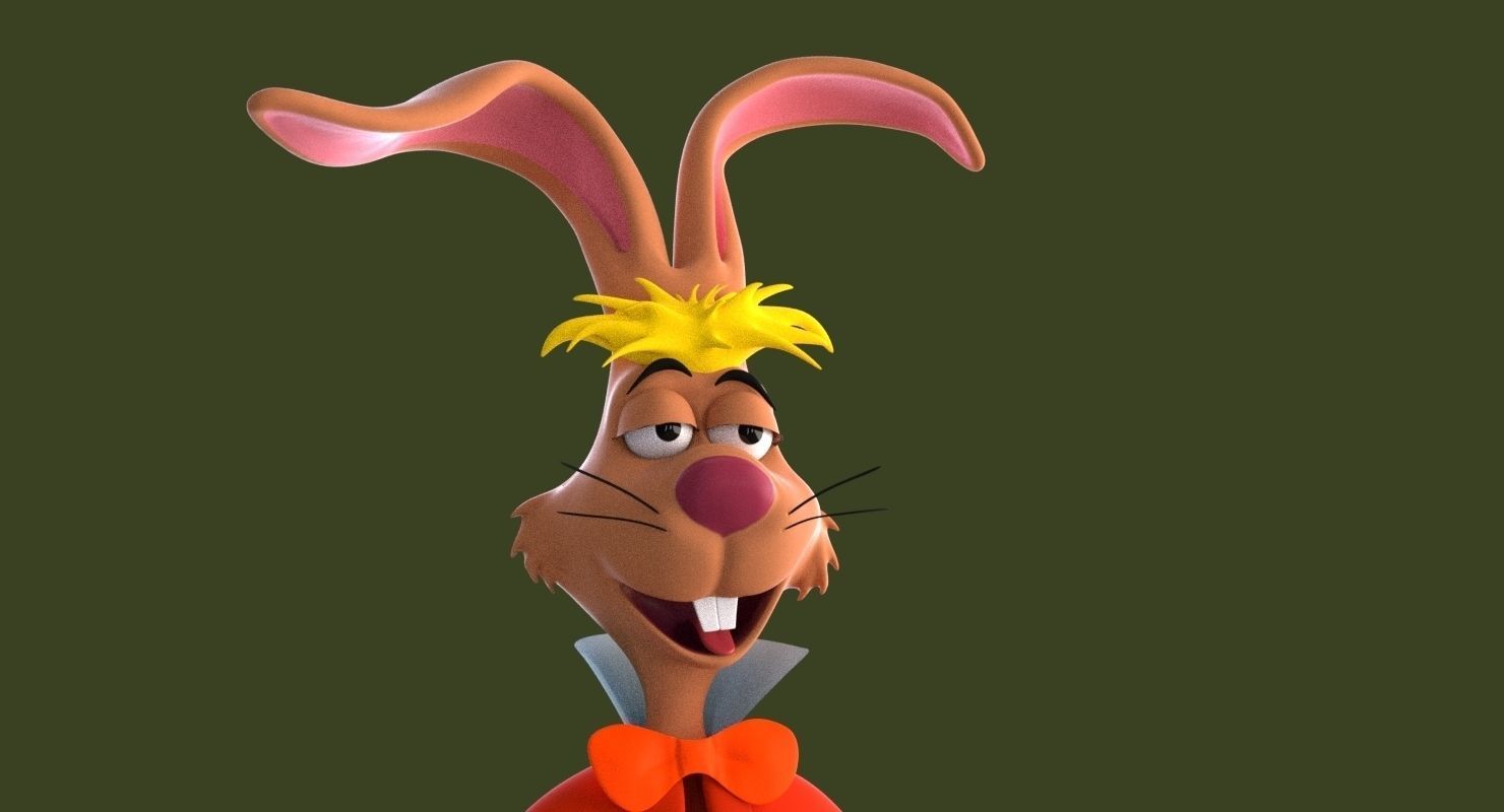 Mad Hare Rigged Low-poly 3D model_19