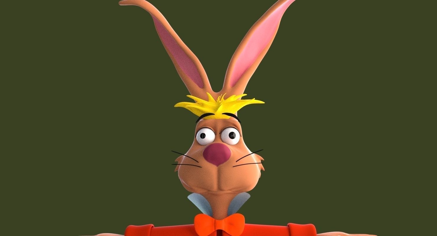 Mad Hare Rigged Low-poly 3D model_22