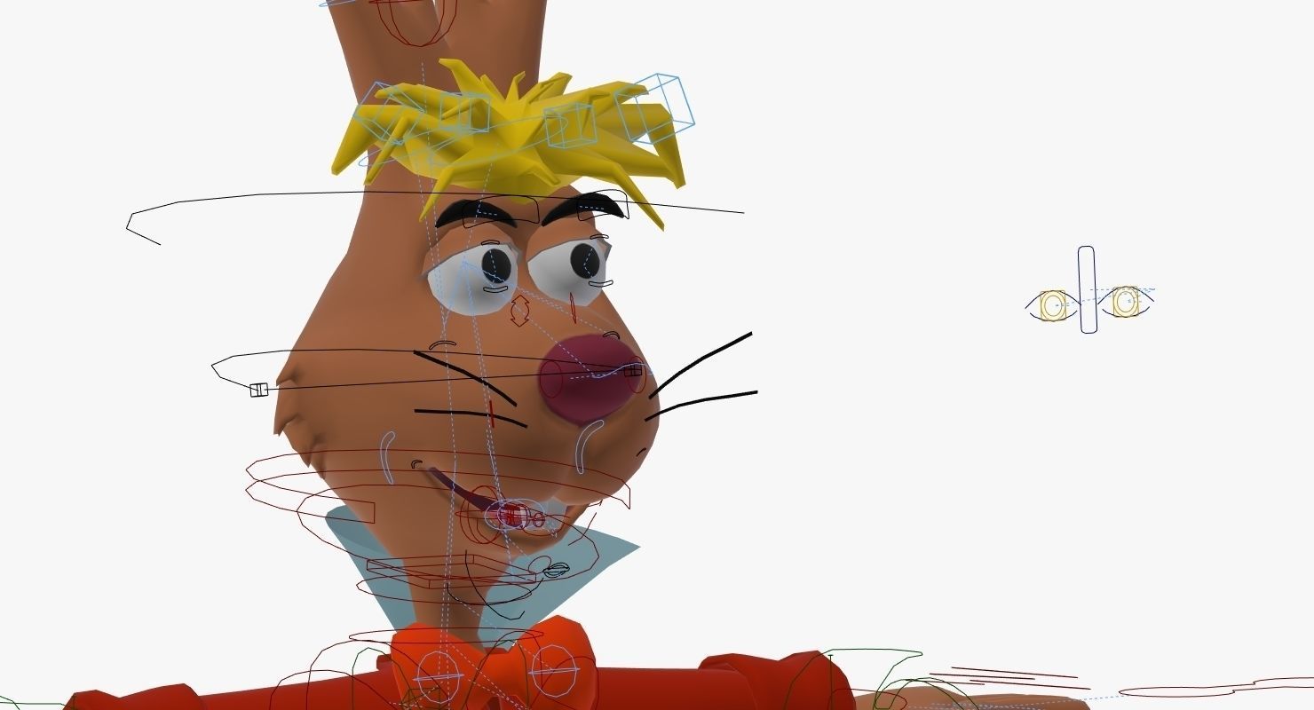 Mad Hare Rigged Low-poly 3D model_6