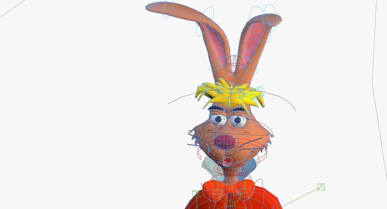 Mad Hare Rigged Low-poly 3D model_12