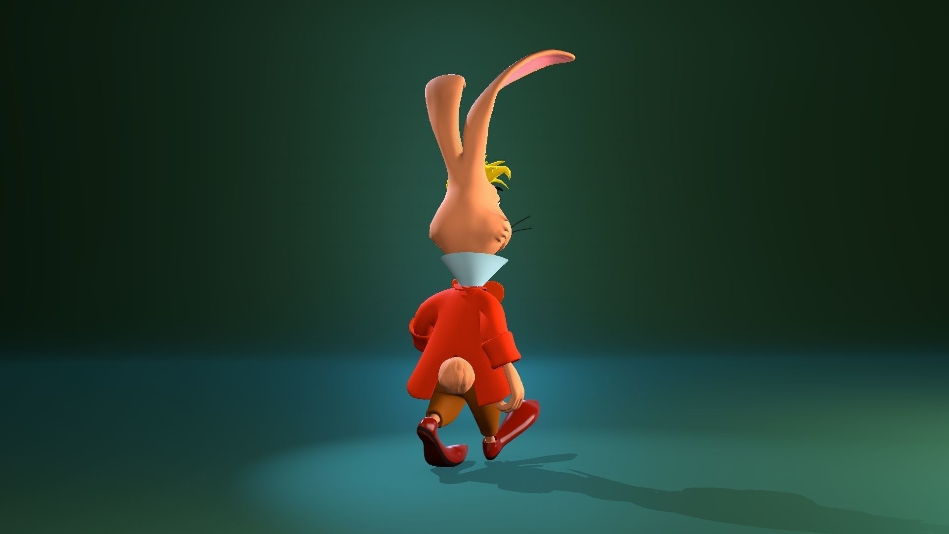 Mad Hare Rigged Low-poly 3D model_15