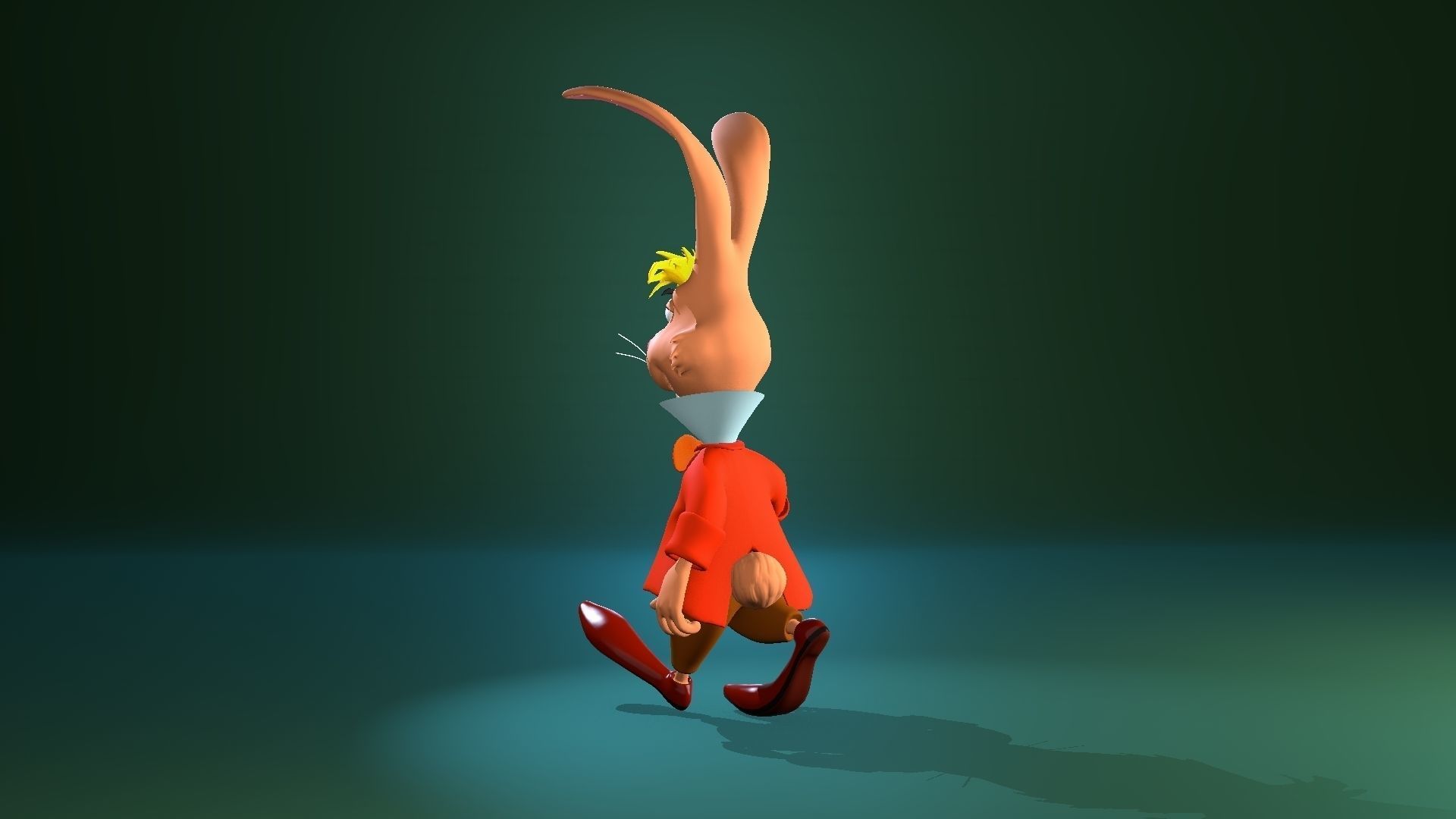 Mad Hare Rigged Low-poly 3D model_16