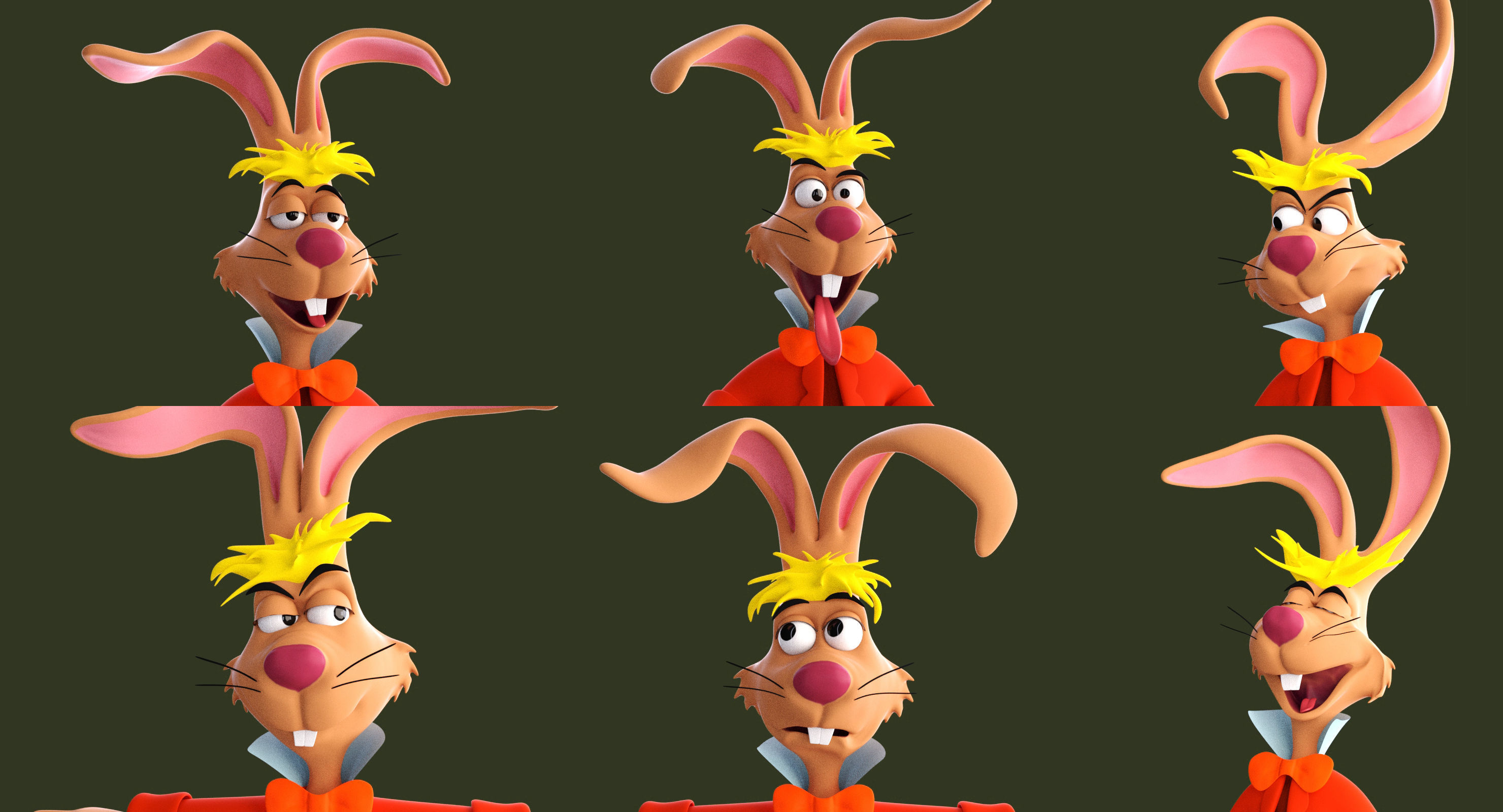 Mad Hare Rigged Low-poly 3D model_2