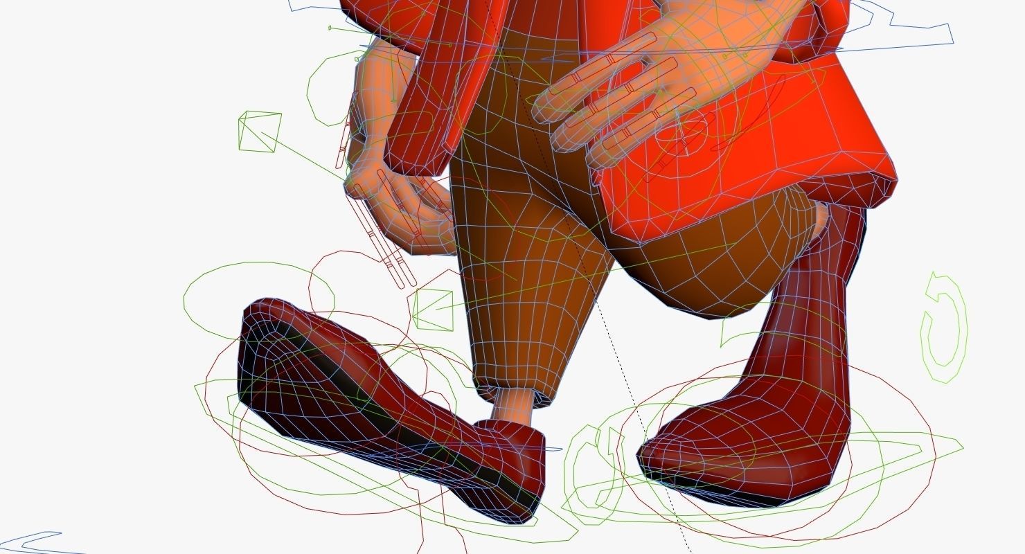 Mad Hare Rigged Low-poly 3D model_13