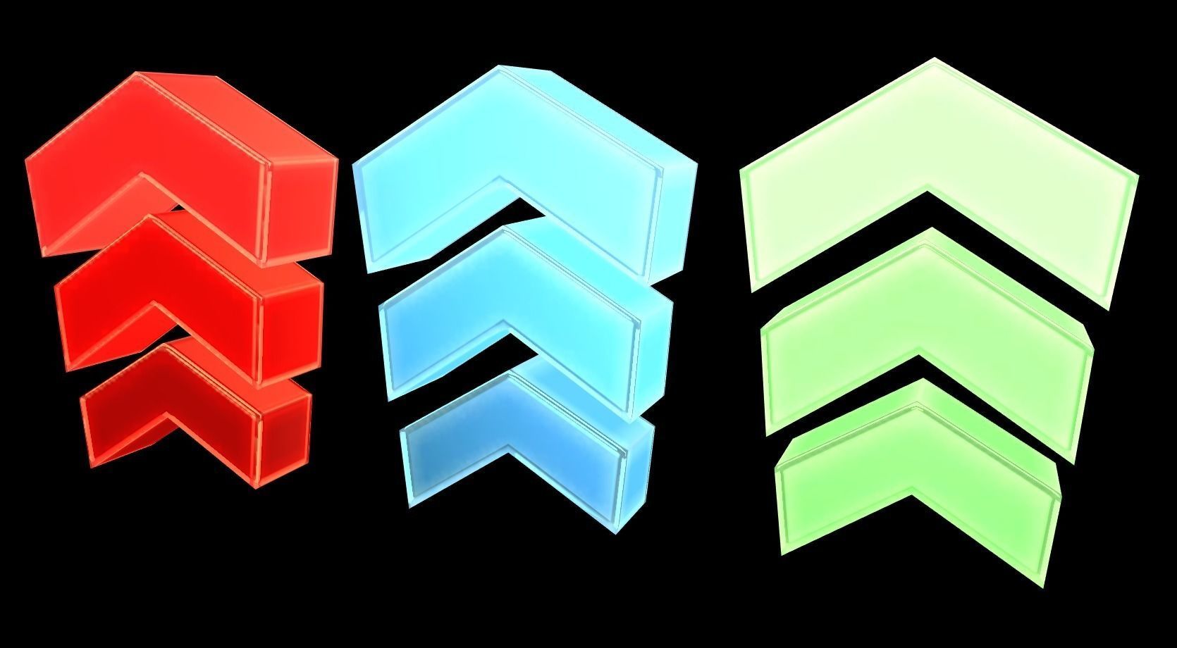 Arrows arrow Low-poly 3D model_1