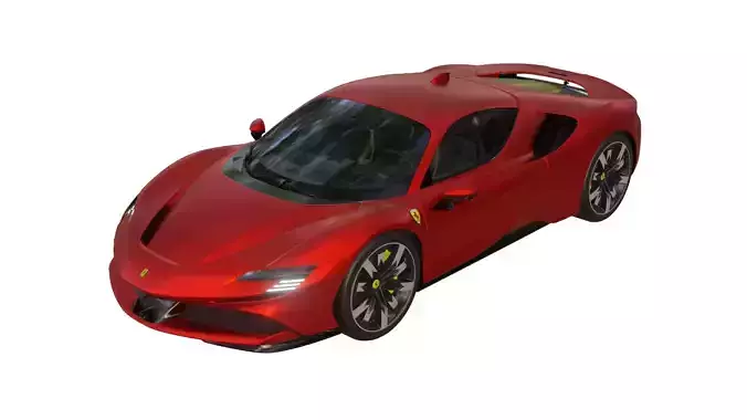 Ferrari SF90 Stradale Low-poly 3D model