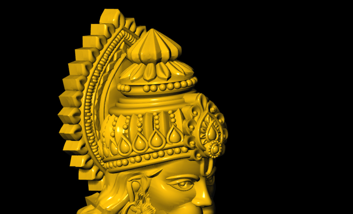 Hanuman Printed 3d Model 3D print model_17