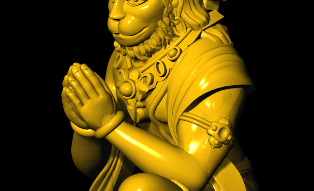 Hanuman Printed 3d Model 3D print model_19