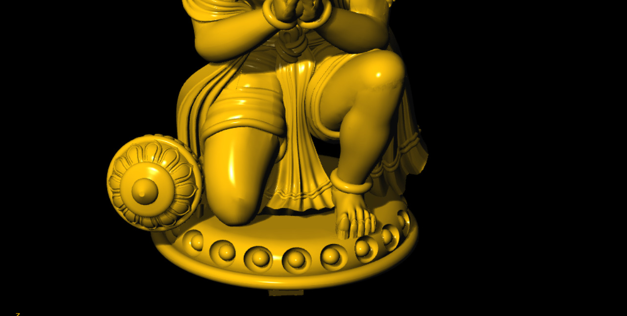 Hanuman Printed 3d Model 3D print model_11
