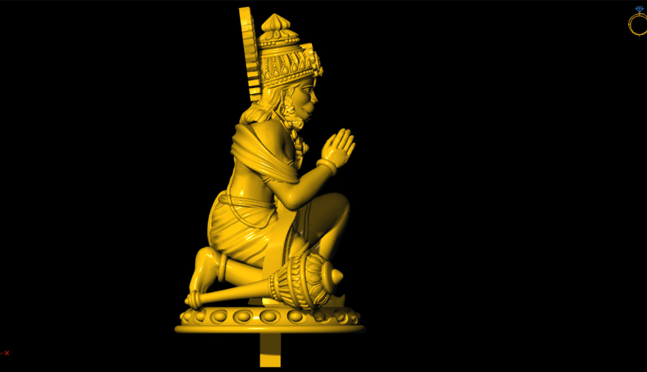 Hanuman Printed 3d Model 3D print model_6