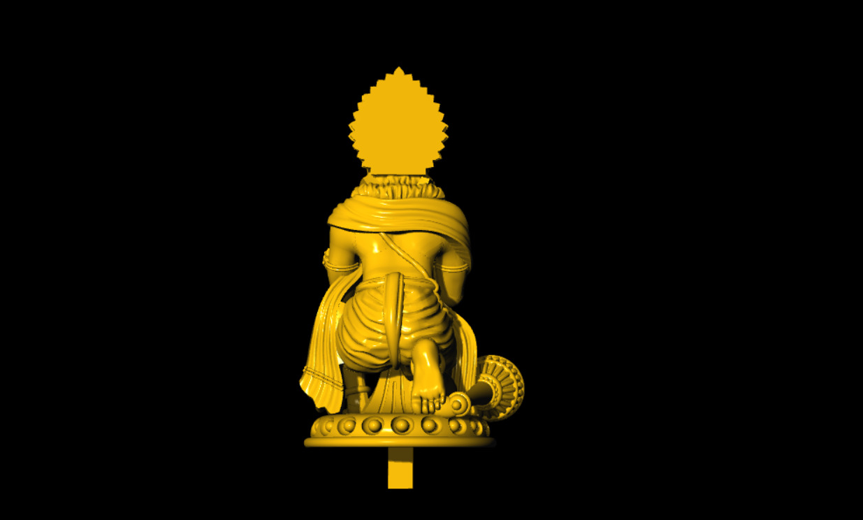 Hanuman Printed 3d Model 3D print model_2
