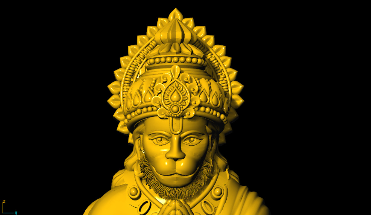Hanuman Printed 3d Model 3D print model_12