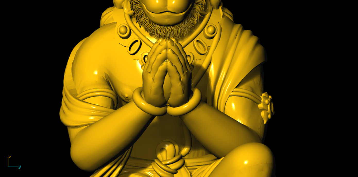 Hanuman Printed 3d Model 3D print model_13