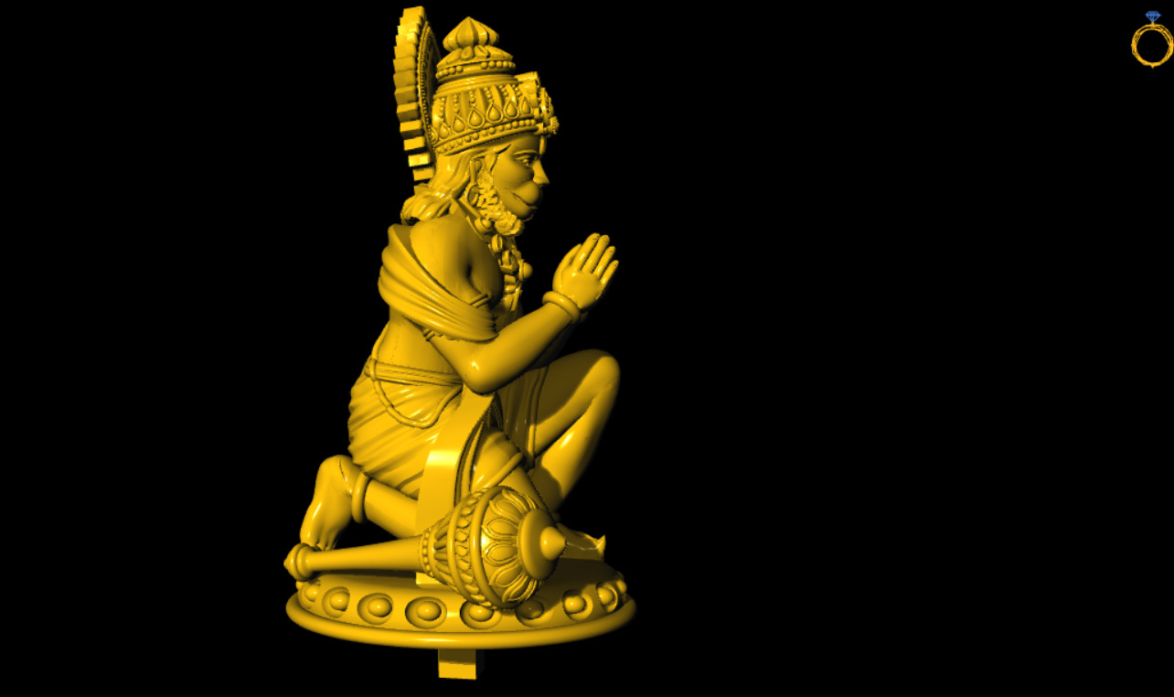 Hanuman Printed 3d Model 3D print model_3