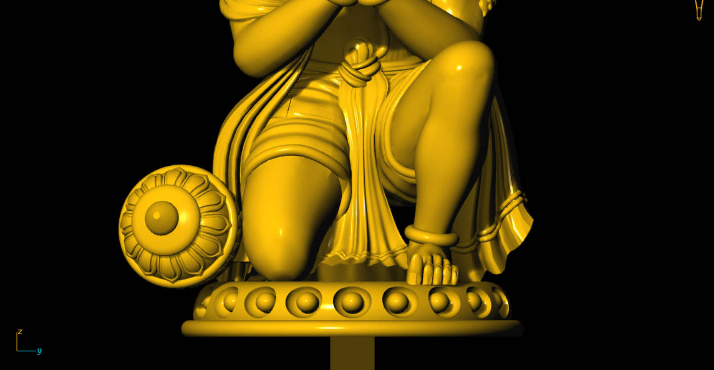 Hanuman Printed 3d Model 3D print model_14