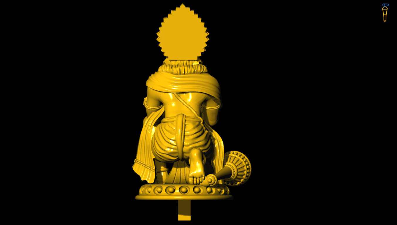 Hanuman Printed 3d Model 3D print model_7