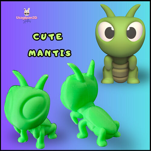 Cute Mantis 3D print model