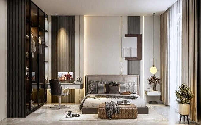  Bedroom Interior Model 3D model