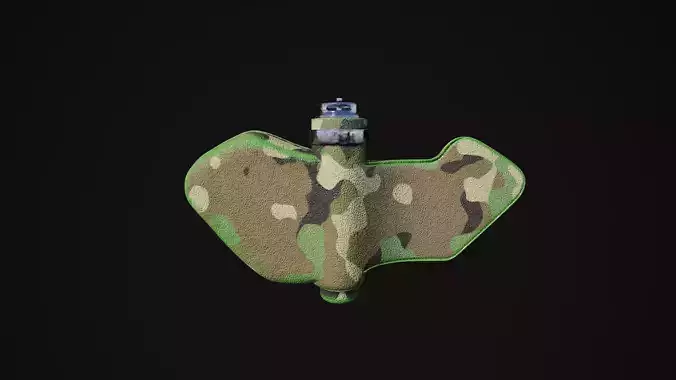 Woodland Petal explosive mine highpoly 3D model