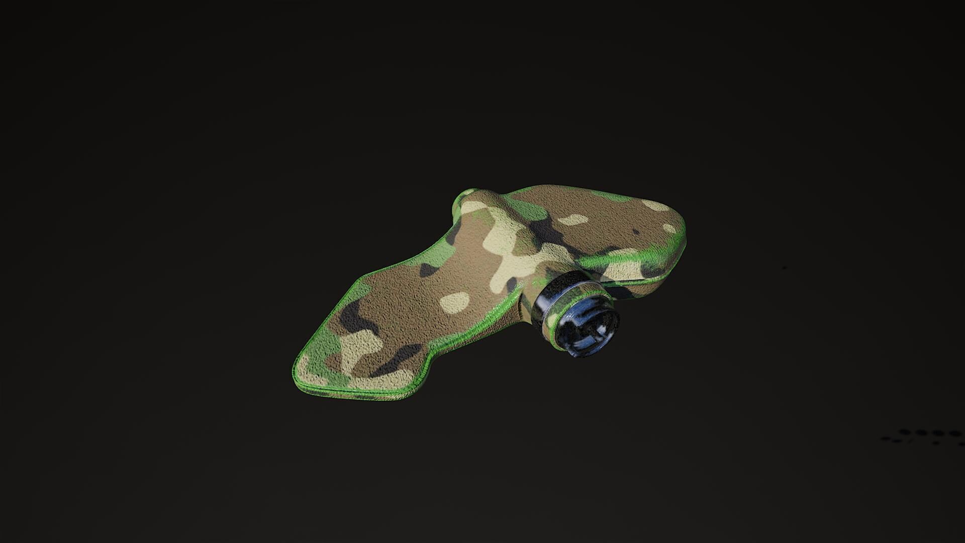 Woodland Petal explosive mine highpoly 3D model_1