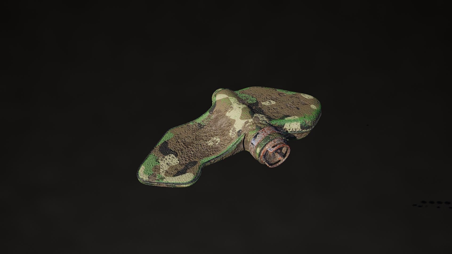 Woodland Petal explosive mine highpoly 3D model_3