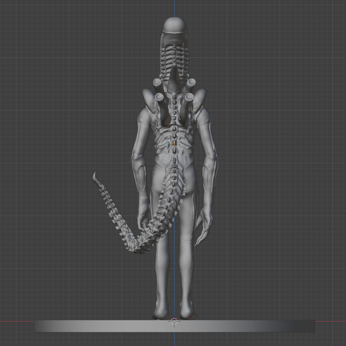Xenomorph 3D print model Inspired by the Original 1979 Big Chap 3D print model_1