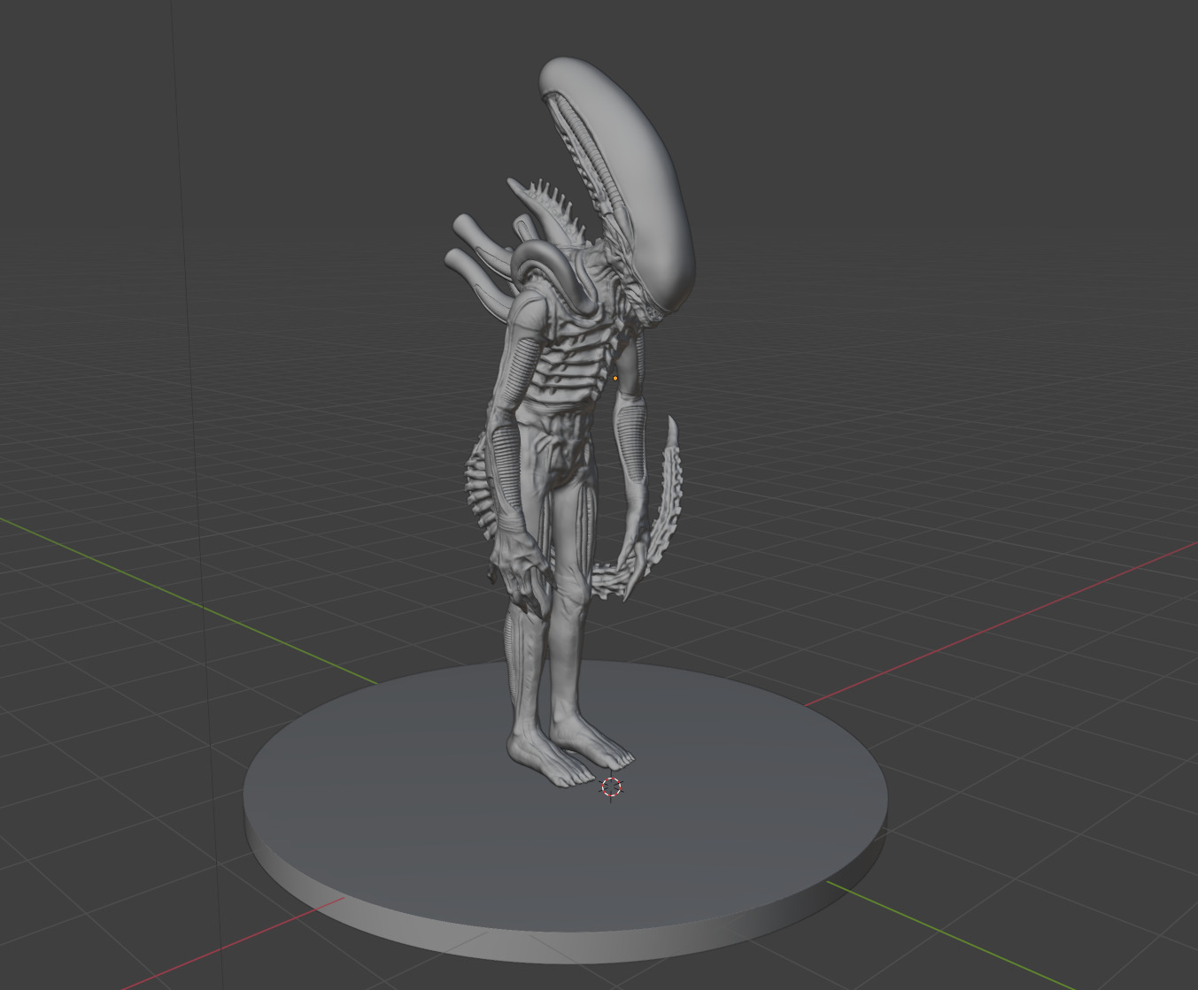 Xenomorph 3D print model Inspired by the Original 1979 Big Chap 3D print model_3