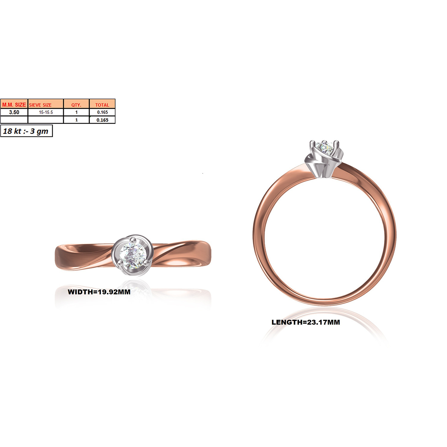 Women Ring Render 3dm STL MTL SLC JCD OBJ FBX Details 3D print model_25