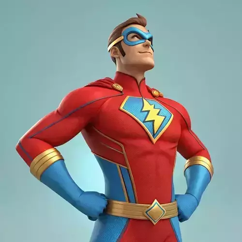 3d Superhero Model 