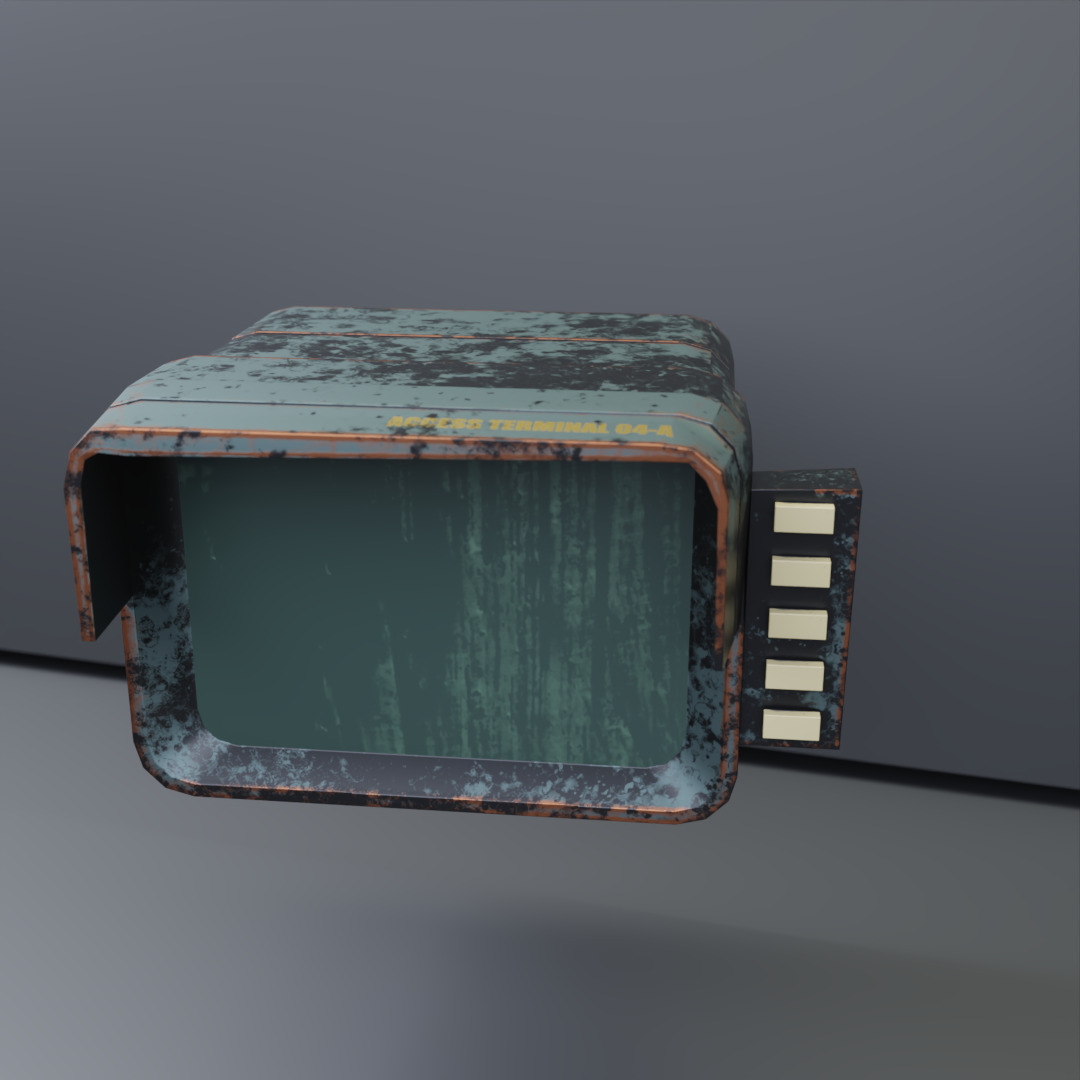 Fallout Inspired Props Pack Game Ready Assets Low-poly 3D model_5