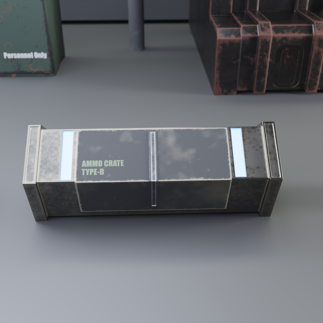 Fallout Inspired Props Pack Game Ready Assets Low-poly 3D model_3