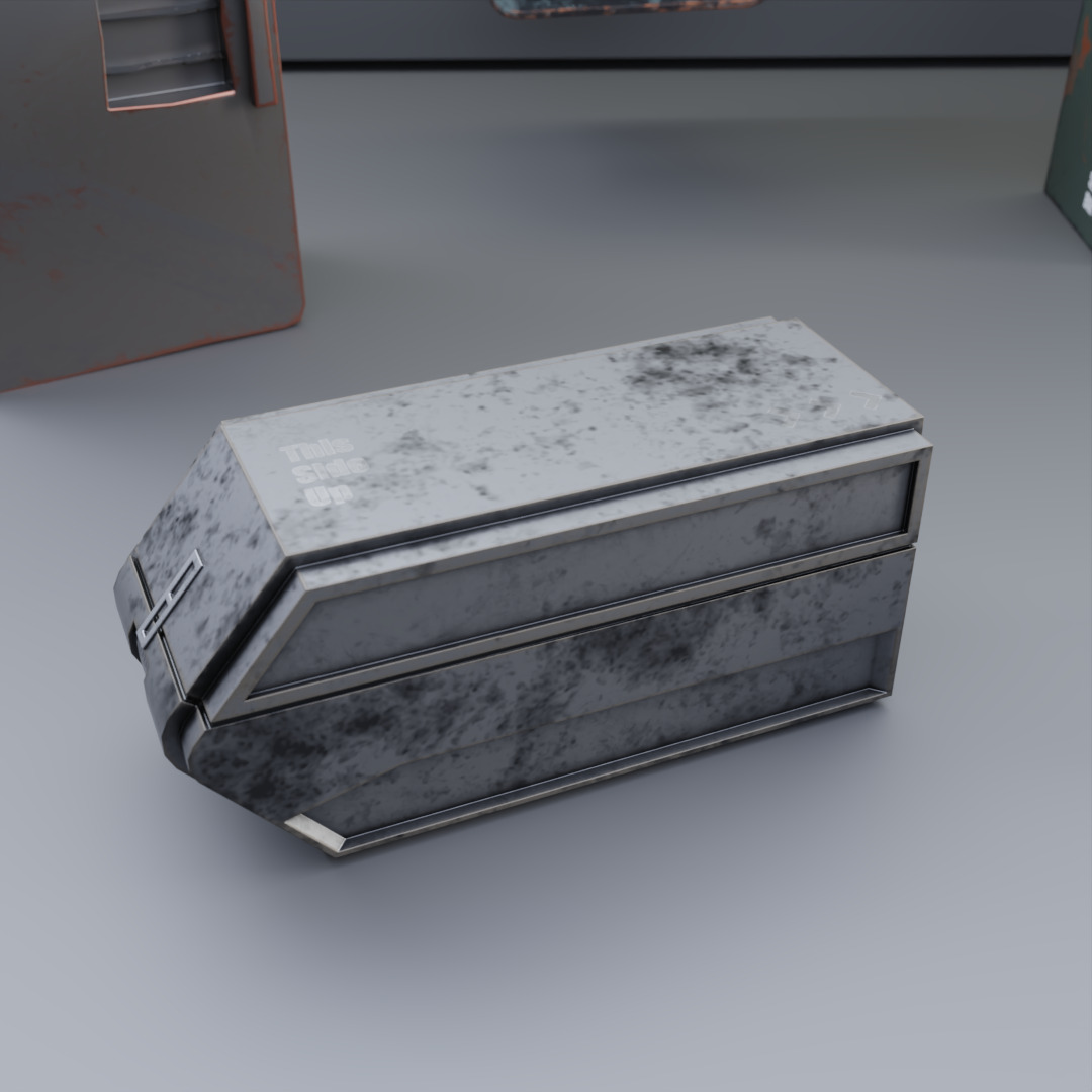 Fallout Inspired Props Pack Game Ready Assets Low-poly 3D model_4
