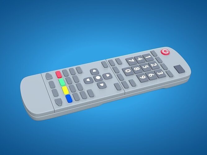 TV - Television Remote Control  Low-poly 3D model