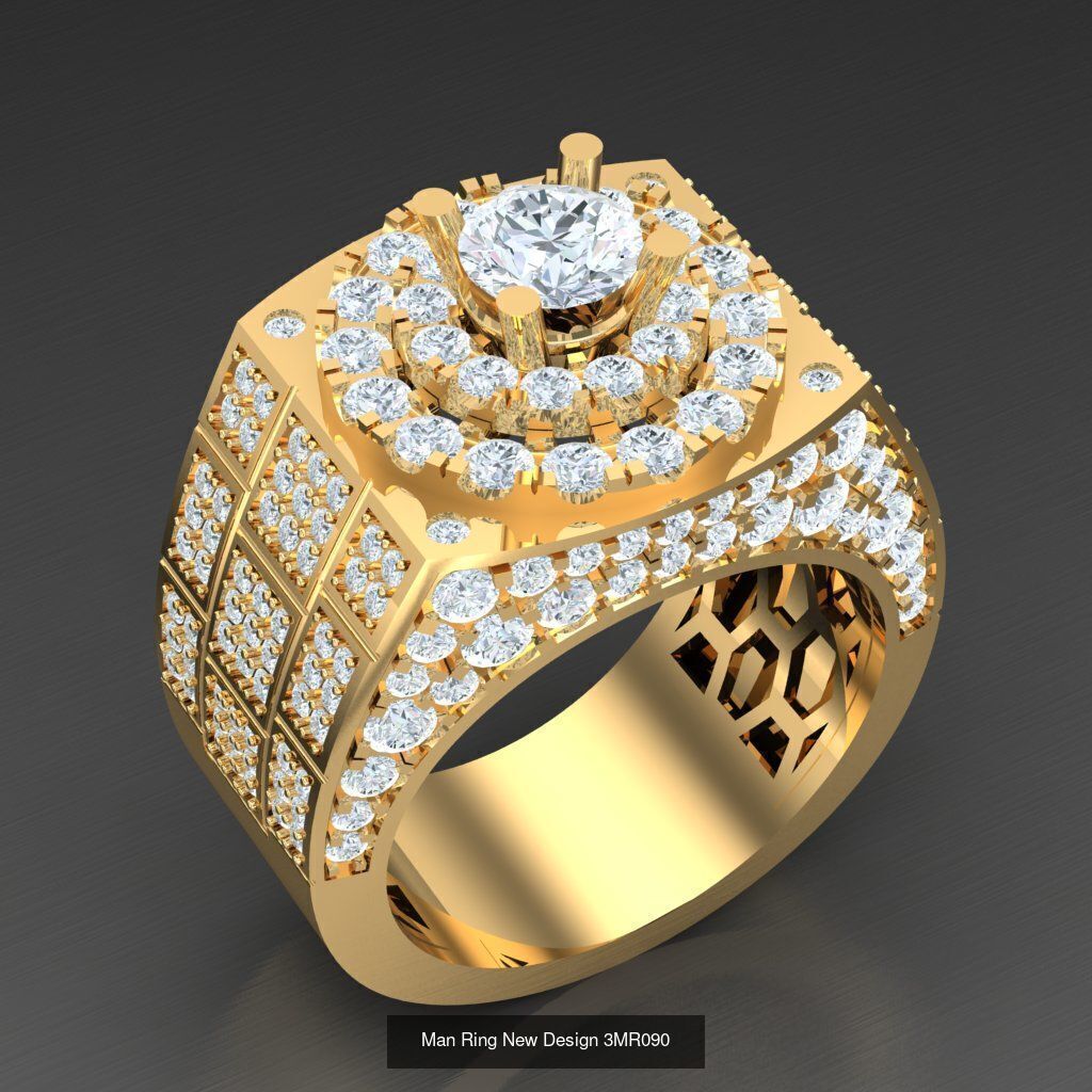 Big Bulk 50 Men Rings Discount For sell 3MRXXX 3D Model Collection_14