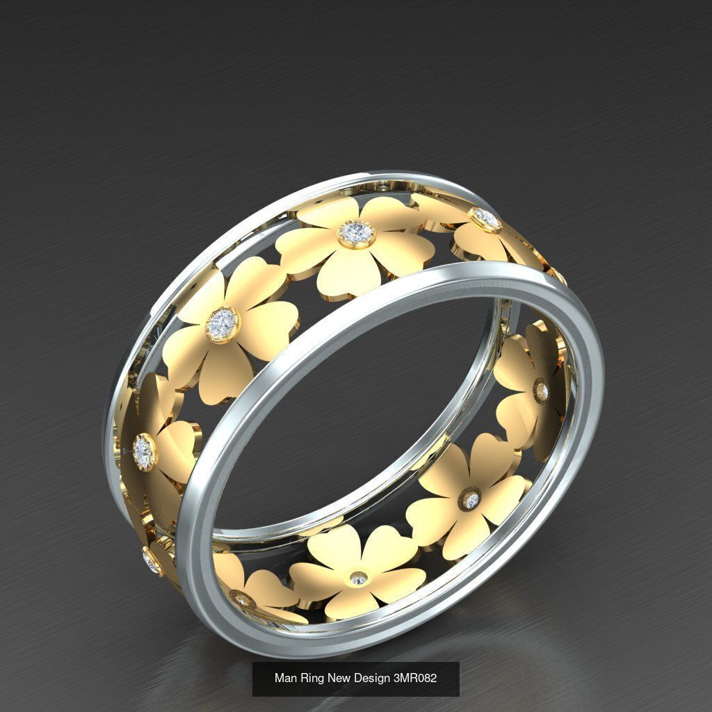 Big Bulk 50 Men Rings Discount For sell 3MRXXX 3D Model Collection_22