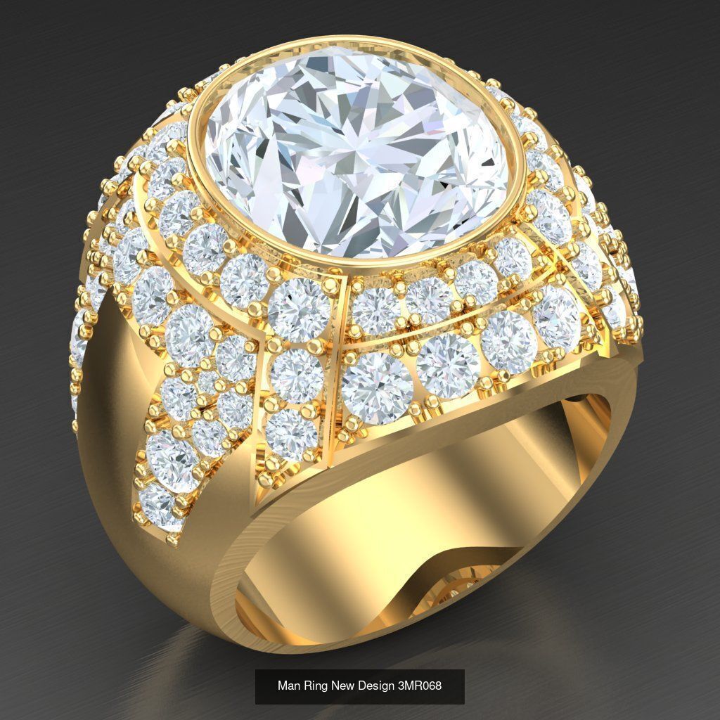 Big Bulk 50 Men Rings Discount For sell 3MRXXX 3D Model Collection_36