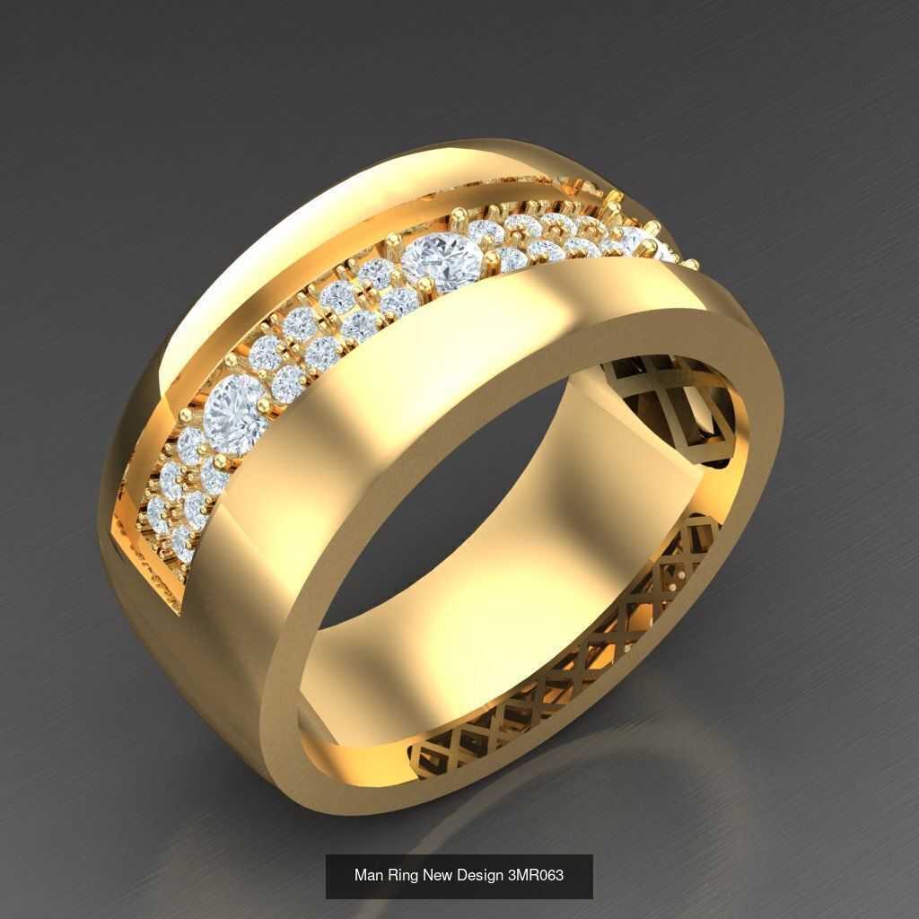 Big Bulk 50 Men Rings Discount For sell 3MRXXX 3D Model Collection_41