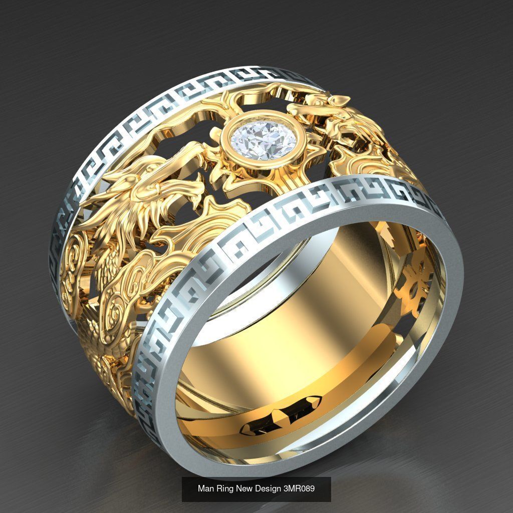 Big Bulk 50 Men Rings Discount For sell 3MRXXX 3D Model Collection_15
