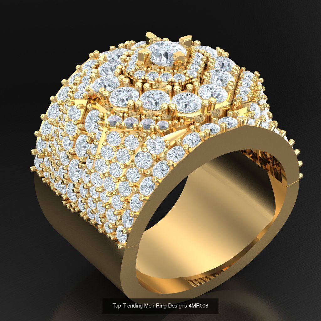 Bulk 50 Men Rings For Sale With Big Discount 4MRXXX 3D Model Collection_48