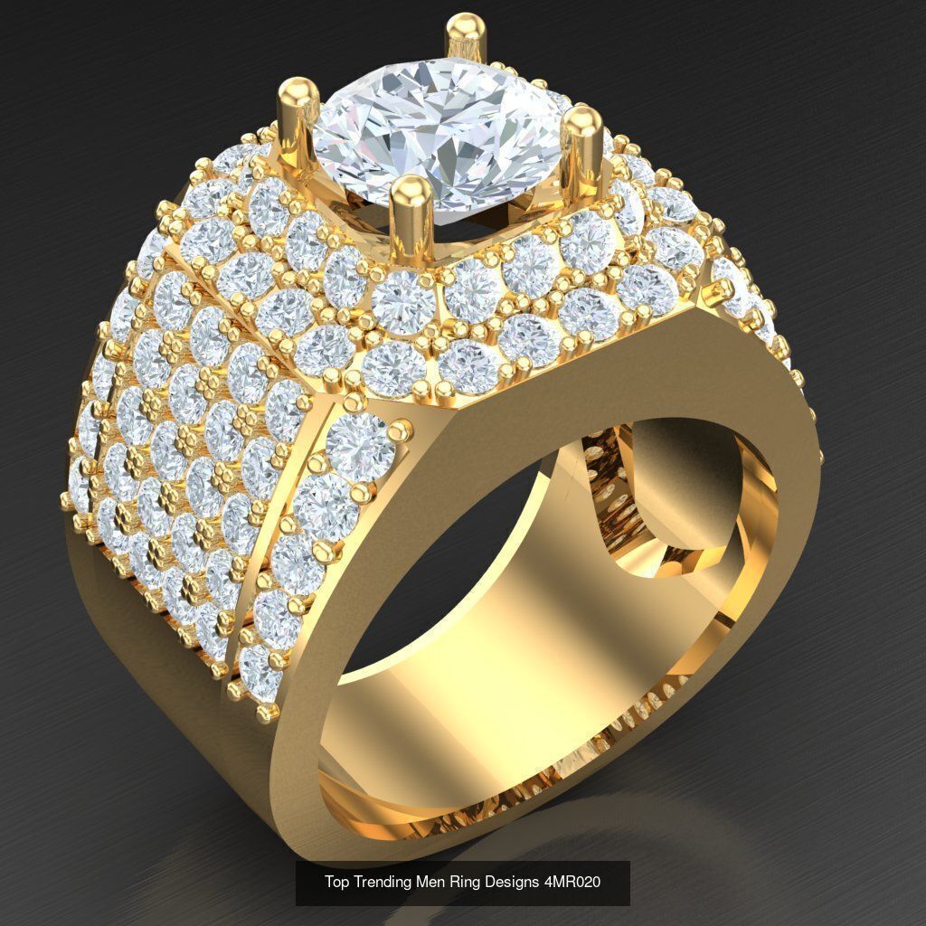 Bulk 50 Men Rings For Sale With Big Discount 4MRXXX 3D Model Collection_34