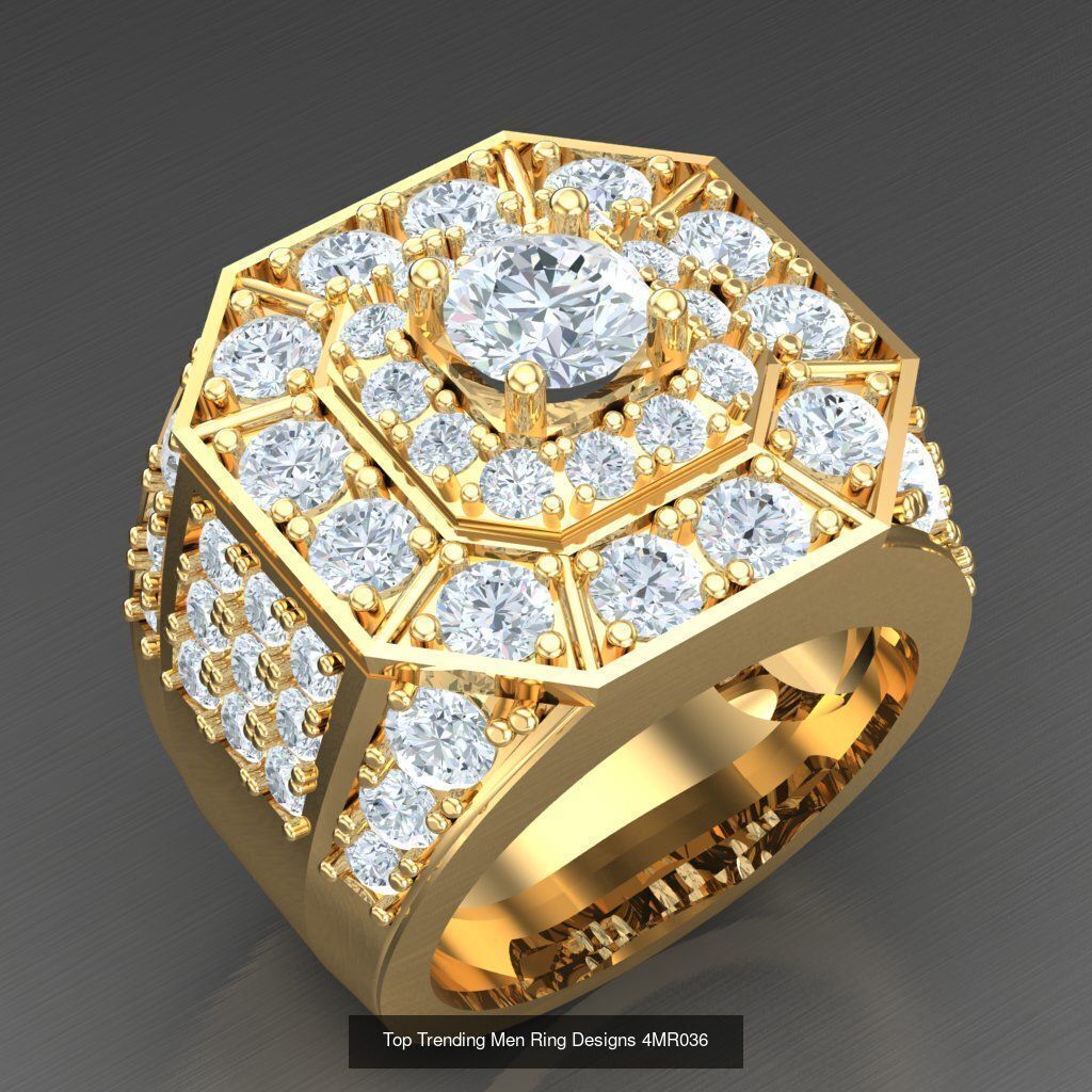 Bulk 50 Men Rings For Sale With Big Discount 4MRXXX 3D Model Collection_18