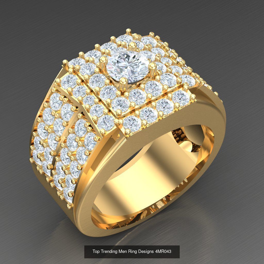 Bulk 50 Men Rings For Sale With Big Discount 4MRXXX 3D Model Collection_11
