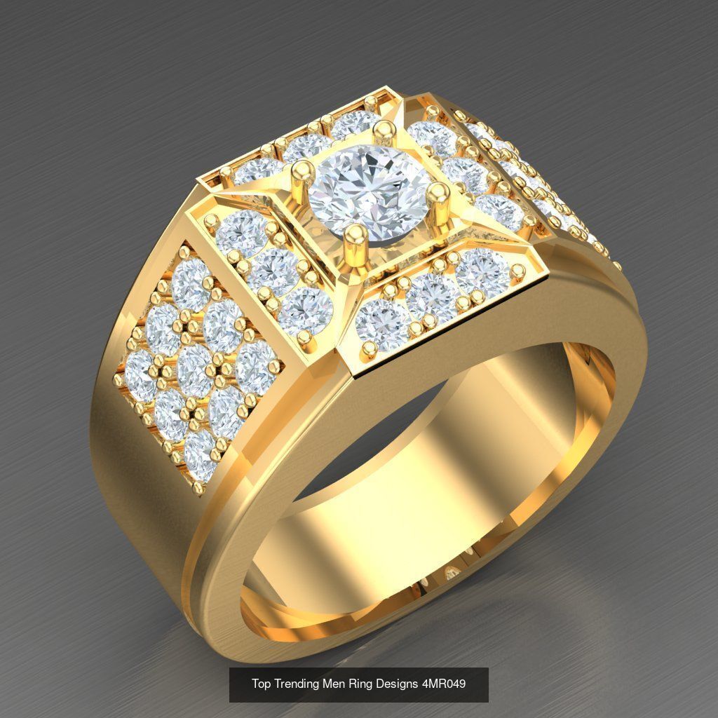 Bulk 50 Men Rings For Sale With Big Discount 4MRXXX 3D Model Collection_5