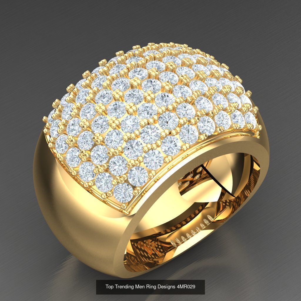 Bulk 50 Men Rings For Sale With Big Discount 4MRXXX 3D Model Collection_25