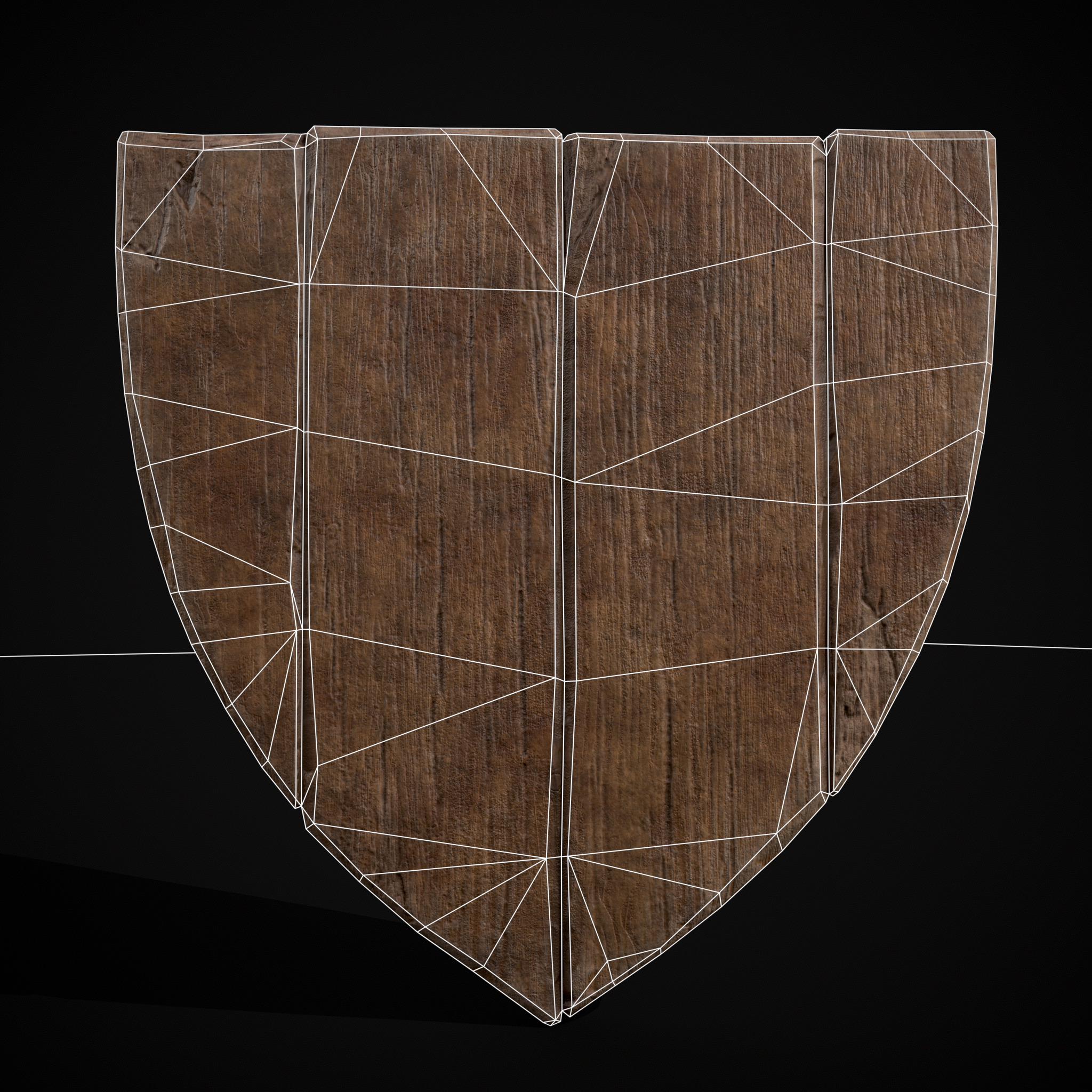 BW Bird Coat of Arms Low-poly 3D model_10