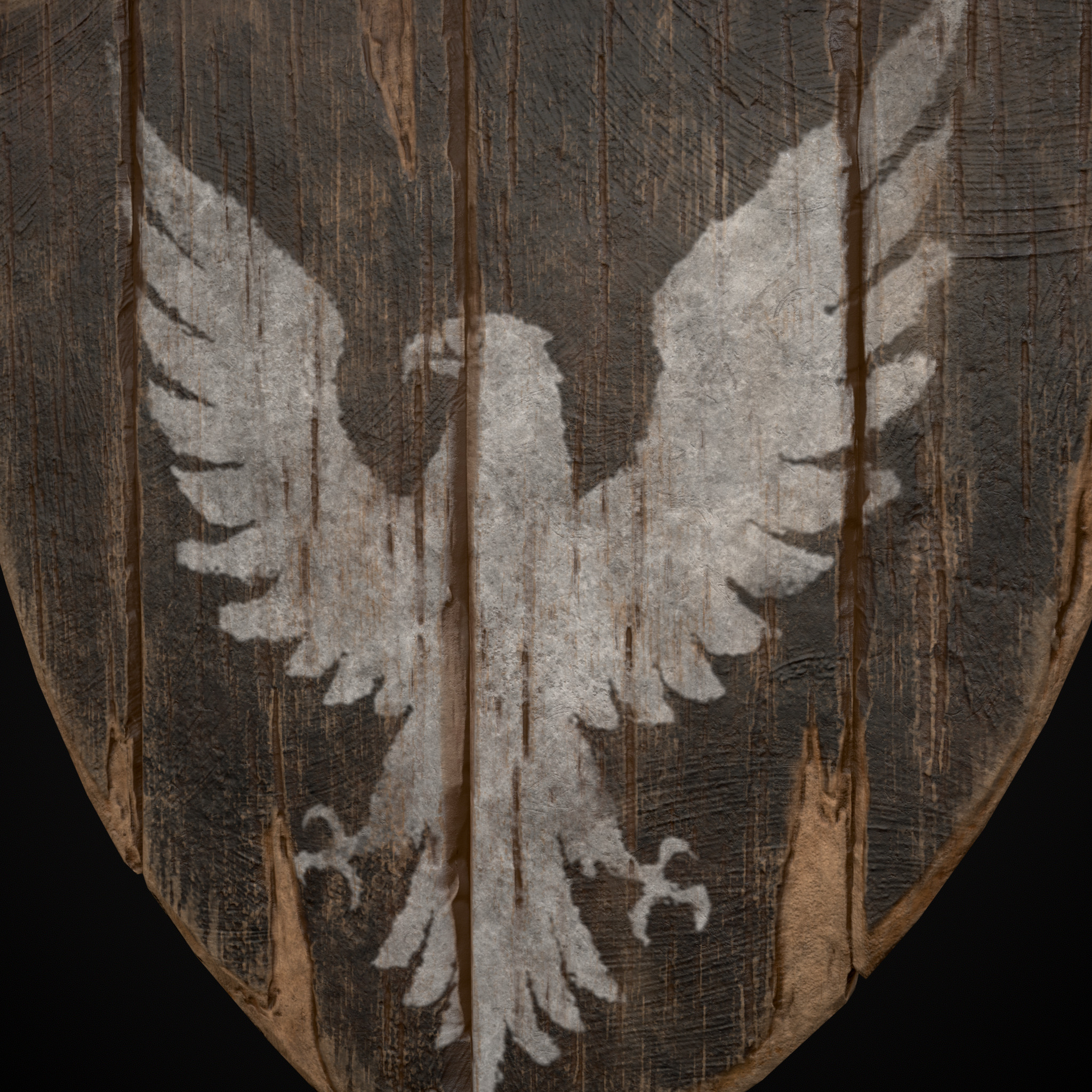 BW Bird Coat of Arms Low-poly 3D model_17